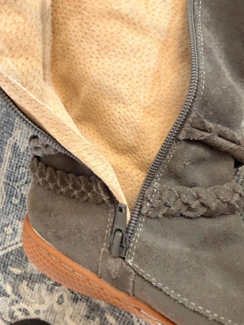 gray suede Livie & Luca Calliope boots